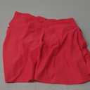 Kayrth Women's High Waisted Swim Skirt with Zipper Pockets Tummy Control Bathing Suit Swimsuit Tankini Bottoms (Large, Watermelon)