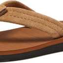 Quiksilver Boy's Carver Suede Fixed Strap Kids Flip Flop Youth Sandal, US 4/ EUR 36