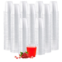 Lilymicky 900 PACK 2 oz Plastic Shot Glasses, 2 Ounce Clear Disposable Party Cups for Vodka, Whiskey, Tequila, Mini Plastic Containers for Sauce, and Sample Tasting