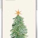 Watercolor Christmas Tree Phone Case Compatible with iPhone 15, Aesthetic Christmas Phone Case for iPhone 15, Cool TPU Shockproof Case Cover
