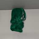 Mildiso Dark Green Wigs for Women - Short Curly Wavy Bob with Bangs, Green Wig with Cute Colorful Synthetic Hair for Daily & Party Use