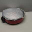 Dash Family Size Skillet - Electric Skillet for Multi-Purpose Cooking - Nonstick Cooking Surface - Tempered Glass Lid & Cool-Touch Handles - Red