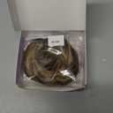 BARSDAR 100% Human Hair Bun Extension - Elastic Wavy Curly Messy Bun Scrunchies for Women - Brown Blonde Real Human Hair Updo Extensions Thick Fluffy Chignons Hairpieces - Brown mix Blonde