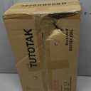 TUTOTAK Corner Shelf with LED Light, 6-Tier Corner Bookshelf for Small Space, Narrow Display Corner Shelf Stand with Storage Rack, for Living Room, Bedroom, Black BS05BK006L