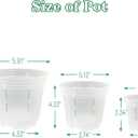 Orchid Pot 4 5 6 Inch 12Pack, Orchid Pot with Holes for Repotting, Breathable Slotted Flower Plant Pots Indoor Outdoor