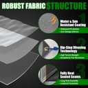 Sunvigor Tarp Waterproof 10x20Ft, Extra Thick 14 Mil Heavy Duty Tarp Cover, Tear & Fade Resistant, Outdoor Tarps with Brass Grommets and Reinforced Edges for Roof, Camping, Patio, Boat (Black/Brown)