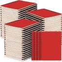 Yahenda 72 Pcs Spiral Notebook Bulk A5 Journal Lined 8.3'' x 5.5'' Writing Composition Paper Small Notepad Subject Notebook for Students Office Business Back to School Supplies (Red)