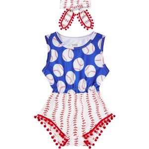 UNICOMIDEA 0-24M Baby Floral Romper Infant Playsuits Headband Jumpsuit