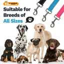 2 x YALAVA 5FT Dog Leash with Soft Padded Handle, Heavy Duty Nylon Reflective Dog Leashes, Fits Small Medium or Large Dogs, Pink