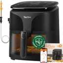 Tastee Ceramic Air Fryer, 8-in-1 Compact 5.5QT AirFryers, 450F Digital Airfryer Dehydrator with Smart Probe, 24 Presets One-touch Cooking, In-app Recipes with Window, Dishwasher-safe & Non-stick