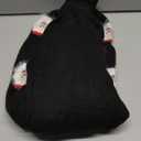 Gihuo Women's Ugly Christmas Sweater Cute Santa Funny Xmas Holiday Knitted Pullover Crewneck Sweater Tops (Large, Black)