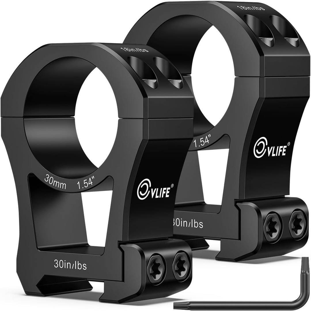 CVLIFE Precision Scope Rings Mount - Compatible with Picatinny Rails and More - 2 Pieces (Extra High)