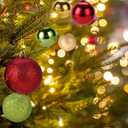 30ct Christmas Ball Ornaments, 2.36" Shatterproof Christmas Tree Decorations, Perfect Hanging Ball for Indoor/Outdoor Holiday Party Decor (Red)