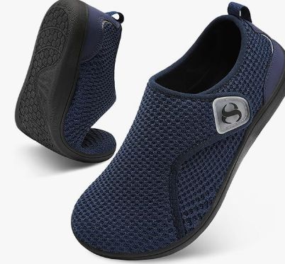 Womens Walking Shoes Comfortable Wide Diabetic Shoes Adjustable Zero Drop Edema Shoe Breathable Neuropathy Nursing Shoes Casual Wide Width Sneakers 37