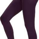 NANJI Seamless Leggings for Women - Scrunch Butt Lifting No Front Seam Mid Waist Squat Proof Active Workout Gym Yoga Pants (Purple, L)