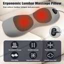 Smooth Spine Triple Fusion Back Massager, Vibration Massageback Massager with Heat & Adjustable Traction, Ergonomic Design with Adjustable Height Lower Back Pain Relief & Deep Tissue Relaxation