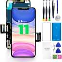 for iPhone 11 Screen Replacement 6.1, 3D Touch LCD Display Repair kit, Digitizer Assembly with Tools Set, Tempered Glass, Waterproof Frame Adhesive