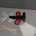 12 Set Train Theme Birthday Party Decor 11. 8inch Railroad Crossing Sign Table Centerpieces Decorations Chugga Chugga Two Two Birthday Decor for Retirement Party Supplies Photo Booth Prop