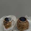 2 Pack Outdoor Solar Hanging Lantern Lights Metal LED Decorative Lamp for Garden Patio Courtyard Lawn and Table with Hollowed-Out Design (Bronze)