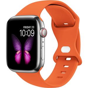 Sport Bands Compatible with Apple Watch /41mm, SE 6/5/4 44/40mm, 38mm S/M M/L for Women Men Silicone iWatch Band