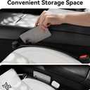 YONZEE Car Seat Gap Filler [2 Pack], Premium Silicone Side Console Organizer with Built-in Emergency Glass Breaker, Universal Fit Automotive Gap Blocker to Prevent Dropping, Car Interior Decor