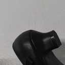 Dufannie Girls Dress Shoes Low Heel Princess Flats Mary Jane Flower Wedding Party Glitter Shoes for Kids Toddler (12 Little Kid, Classic Pu Black)