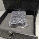 Yueieoun Nail Salon Cart with 4 Drawers,Rolling Makeup Train Case for Beauty,Cosmetology Case on Wheels Trolley Cart,Lockable Organizer Travel Case for Manicure/Face Painting/Hairstylist, Black