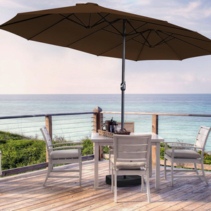 15ft Large Patio Umbrella,Double Sided Big Umbrella For Patio,Extra Large Outdoor Umbrella