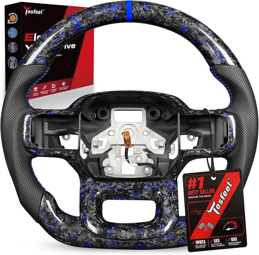 Forged Carbon Fiber Steering Wheel for F150 Raptor 2021-2025 Gen 3