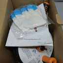 Drain Auger, Clog Remover with Drill Adapter, 25 Feet Flexible Plumbing Snake Use Manually or Powered for Kitchen, Bathroom and Shower Sink, Comes with Gloves, Orange