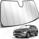 KUST Windshield Sun Shade for Mazda CX-5 2018-2025 Foldable Thicken Window Sunshade UV Protection Keep Cool Sunshield Easy Install Sun Visor Accessories Aluminum Film