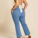 Women's Plus Size Textured Halter Top Metal Ring Open Back Sleeveless Y2K Party Tops Clubwear (White, XXXL)