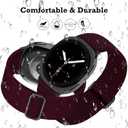 3 x Stretchy Bands Compatible for Samsung Galaxy Watch 8 Band 40mm 44mm/Galaxy Watch 8 Classic 46mm,Water-Resistant Elastic Nylon Sport Strap Men Women (Dark Wine Red)