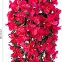 HyeFlora Bougainvillea Artificial Hanging Flowers Plants for Outdoors Decoration, 2pcs Fake Flowers Silk Bougainvillea Vines Realistic UV Resistant Faux Flowers for Planters Porch Patio Urn, Hot Pink