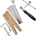 3-in-1 Professional Jeweler's Saw Kit - Adjustable Saw Frame, 144 Blades (Sizes 1/0-2), and V-Slot Wooden Bench Pin with Clamp - Jewelry Making, Wood, Metal and Craft Cutting Tool Set