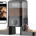oneisall Automatic Cat Feeder with Camera for 2 Cats, 1080P HD Night Vision, 20 Cups/5L Cat Feeder Automatic, 2-Way Audio, 5G WiFi APP Remote Control Pet Feeder
