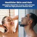 High Pressure Shower Head - Anti-Clogging Silicone Nozzles 2.5 GPM Removable Restrictor - Easy to Clean and Install - Includes Plumbers Tape - 6 inch - (Oil Rubbed Bronze 2.5GPM)