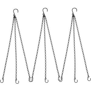 Hanging Baskets Chains 23 Inches 3 Leads Hanging Chains Flower Pot Hanger Replacement Plant Hangers for Planters and Lanterns, Pack of 3 (3 Legs)