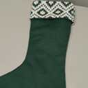 Christmas Stocking Completed Cross Stitch Homemade Handmade Finished