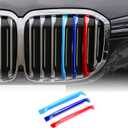 KUNGKIC Front Grill Insert Trim Strips for 2019-2022 G07 X7 7-Beam Exact Fit Cover Accessories Sport Style 3pcs