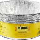 Lodge Silver 12 Inch Aluminum Foil Dutch Oven Liner - 100% Recyclable Dutch Oven Liner - Easy Camp Cooking Cleanup - 12 Pack