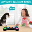 Dog Recordable Training Buttons, Set of 7 Colors, Dog Buttons for Communication, Dog Speech Training Buzzers, Loud Clear Already Recorded Words, Adjustable Volume