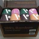 Amazon Aware 100% Bamboo 3-Ply Toilet Paper, Unscented, 24 Rolls, FSC Certified, 350 Sheets, 8400 Count, Pack of 24, Plastic-Free