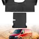 Floor Mat for Mercedes-Benz Sprinter: 2019-2025 2026 Cargo Van 1500/2500/3500 (No Floor Duct), All Weather TPE Car Accessories Floor Front Liner Custom Fit for Sprinter 1st Row with Center Aisle Liner