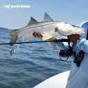 KastKing Rekon Saltwater Spinning Rods – Powerful for Big Game, 7'6"-MH - Fast- 2pcs