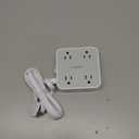 TESSAN Surge Protector Power Strip, 5 Ft Flat Plug Extension Cord with 3 USB (1 USB C) 8 Outlets, 1250W, 900J Protection, 3 Sided Outlet Extender with Power Switch for Office, Dorm Room Essentials (Grey)