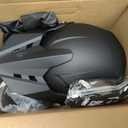 XFMT Youth Dirt Bike Helmet DOT Approved Kids Full Face Motocross Helmets, Medium, Black