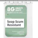 Barossa Design Small Shower Curtain for Shower Stall Size 36 x 72 inches,PEVA - Waterproof, Eco-Friendly, Non-Toxic, Odorless, PVC Free, Metal Grommets (Clear)