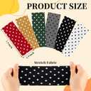 Suncalla 6 Pack Polka Dot Headbands for Women Non Slip Elastic Polka Dot Headband Colorful Wide Hairbands Soft Fabric Hair Bands Breathable Stretchy Thick Head Bands for Women Hairstyles Outfits