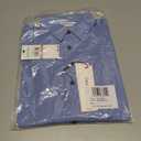 Calvin Klein Boys Long Sleeve Patterned Dress Shirt, Button-Down Style with Cuffs & Shirttail Hem (Blue), 12